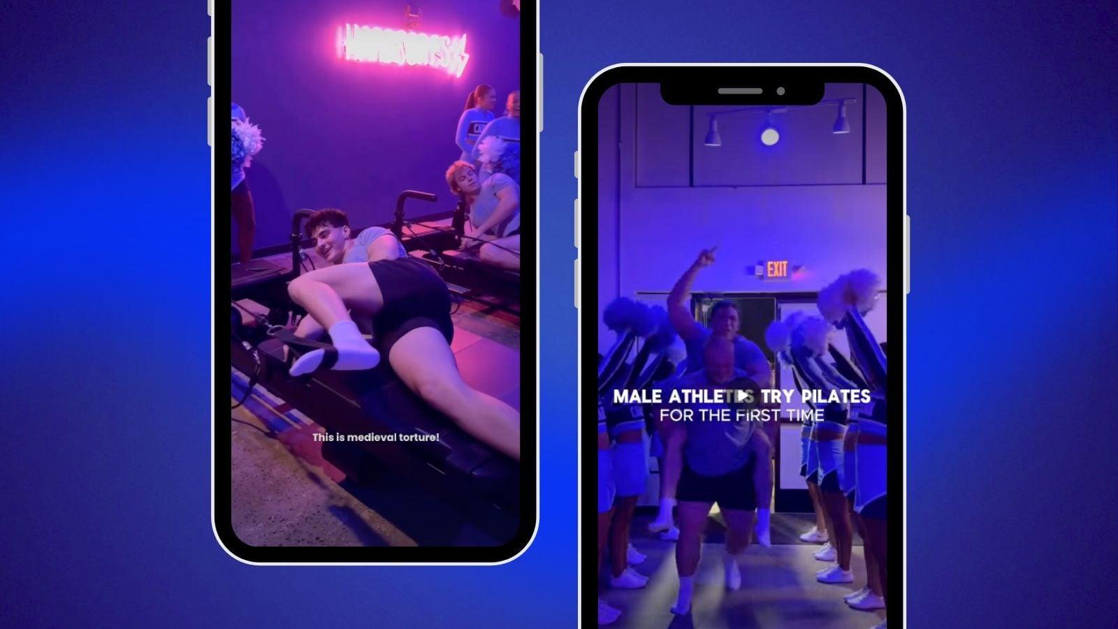 Men Try FlowCorps Pilates: How a UNC Cheer Collaboration Drove 60× the Engagement of Typical Reels