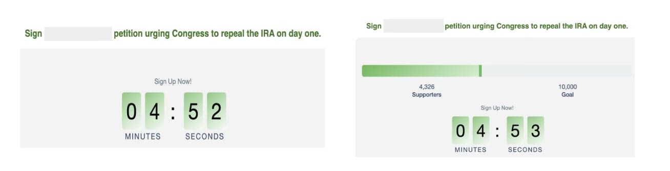 Do thermometers on landing pages increase conversions?
