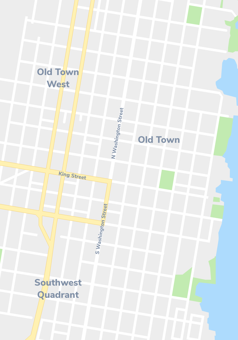 Old Town Graphic Alexandria Map