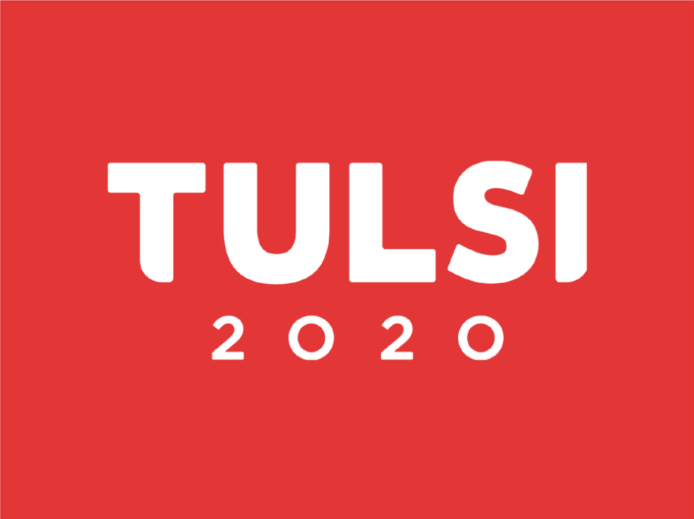 Tulsi Gabbard 2020 Presidential Democrat Logo Red