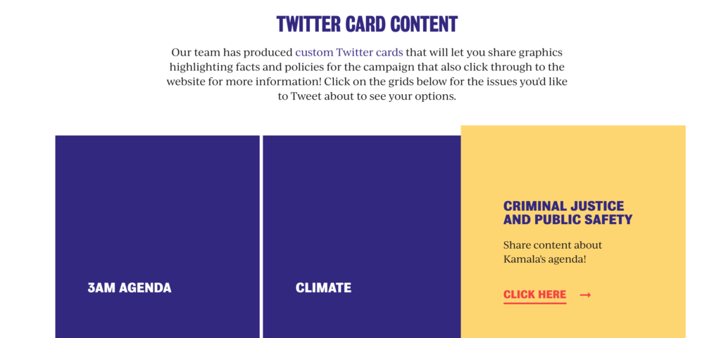 Kamala Harris Presidential Campaign SMS Marketing Example