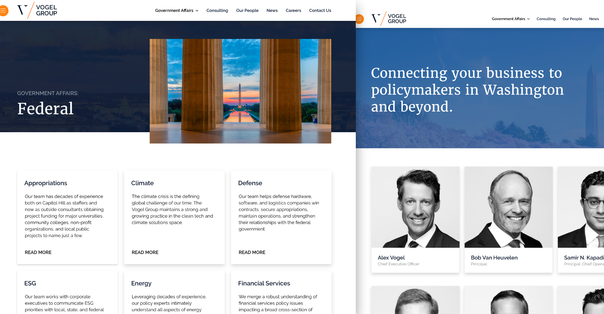 Vogel Group New Website Showcase