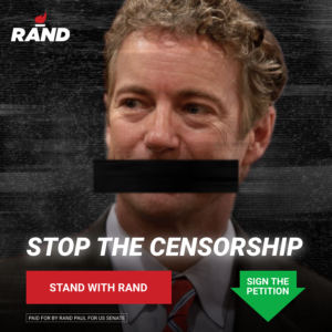 Rand Paul Big Tech Censorship ad