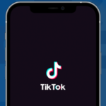Smartphone with TikTok logo on it